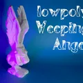 Tượng Thiên Thần Đang Khóc (Low-Poly Weeping Angel) - Thumbnail 1