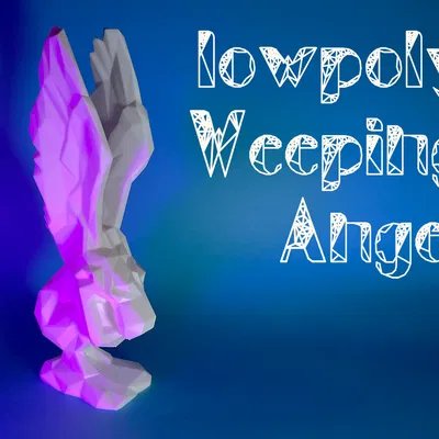 Tượng Thiên Thần Đang Khóc (Low-Poly Weeping Angel)