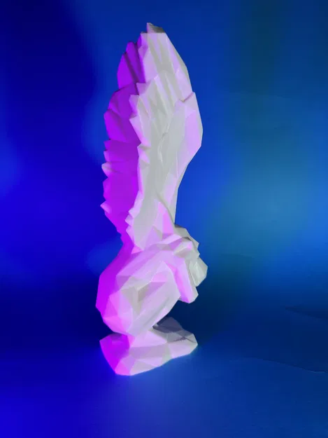 Tượng Thiên Thần Đang Khóc (Low-Poly Weeping Angel) - Image 5