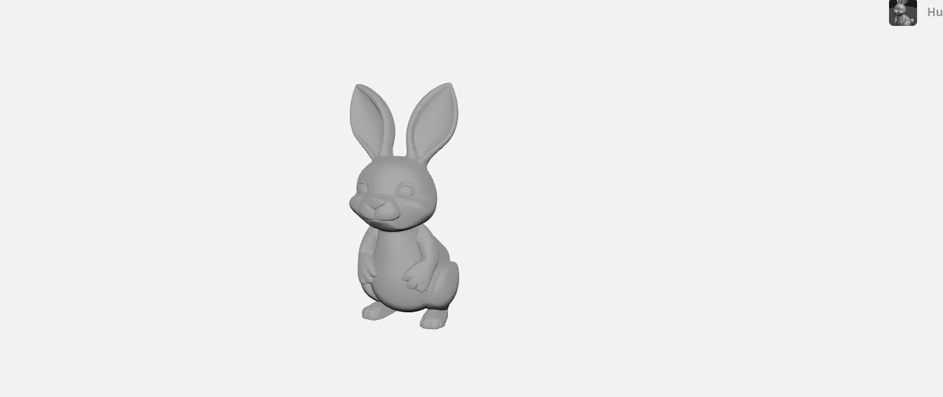 Mô hình chú thỏ trang trí 3D dễ thương cho Lễ Phục Sinh - Image 1