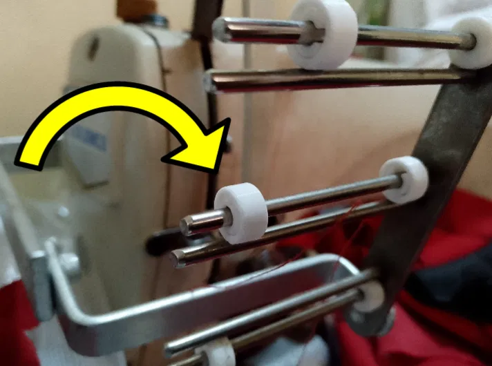 Con lăn dẫn chỉ 3mm cho máy may Juki - Phụ kiện in 3D hữu ích - Image 1