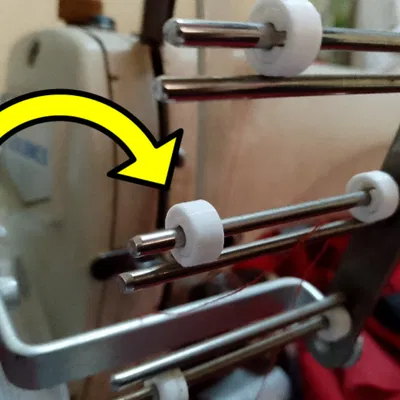 Con lăn dẫn chỉ 3mm cho máy may Juki - Phụ kiện in 3D hữu ích