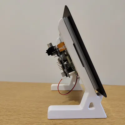 Chân đế cho Raspberry Pi Touch Display 2 có hỗ trợ đỡ mặt kính