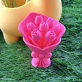 Mô hình bó hoa Tulip 3D dễ thương làm quà tặng trang trí - Thumbnail 2