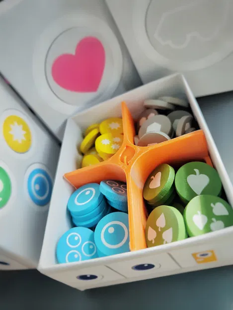 Bộ ngăn chia hộp đựng token cho game MOON - Image 2