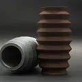 Nordic Ripple Vase – Bình trang trí phong cách tối giản Scandinavian - Thumbnail 2