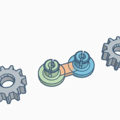 Mô hình bánh răng Gear Fidget thư giãn tay in 3D