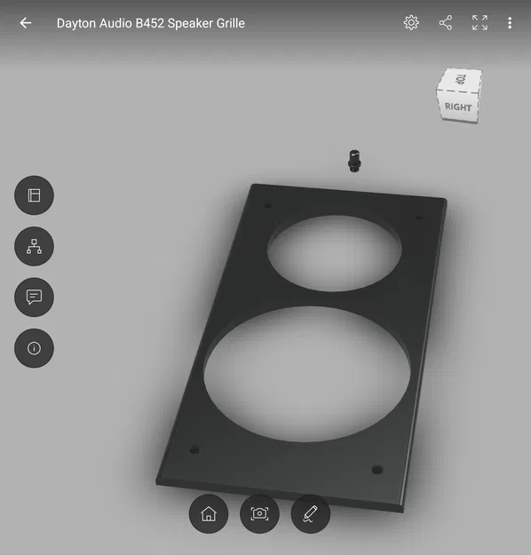 Lưới che thay thế cho loa Dayton Audio B452 / B452-AIR - Image 4