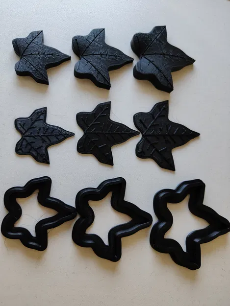 Bộ khuôn cắt và dập vân bánh hình lá thường xuân độc đáo - Image 1