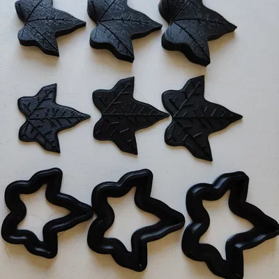 Bộ khuôn cắt và dập vân bánh hình lá thường xuân độc đáo