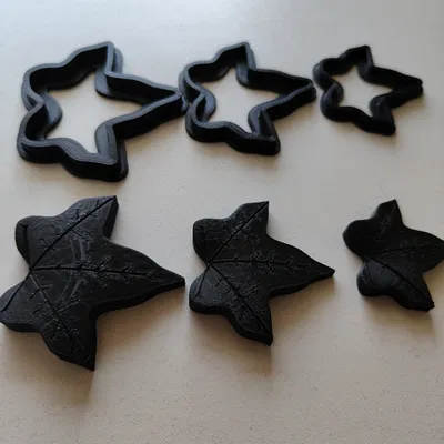 Bộ khuôn cắt và dập vân bánh hình lá thường xuân độc đáo