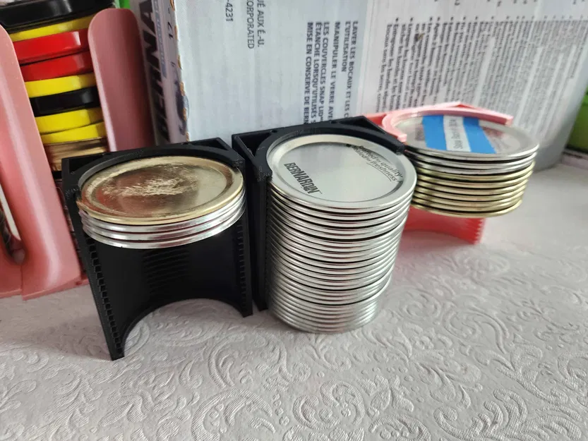 Giá để nắp hũ Mason thay thế (Parametric) - Image 1