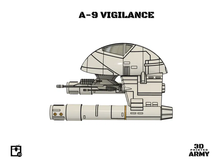 Mô hình A-9 Vigilance Interceptor - Star Wars - Image 17