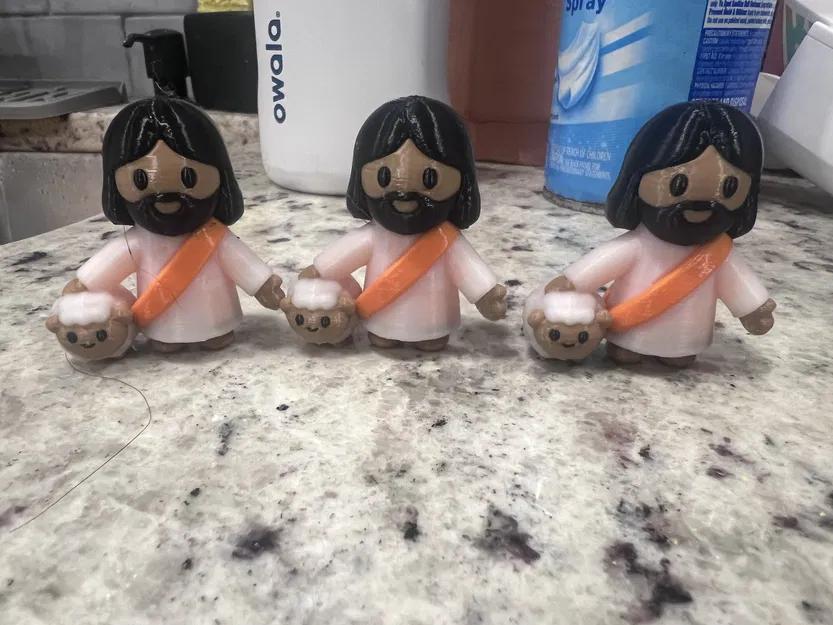 Mô hình Chúa Jesus nhỏ và chú cừu - Image 1