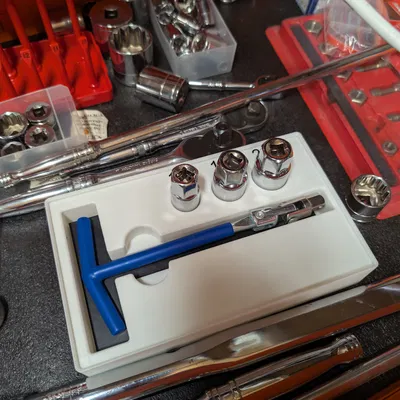 Khay Gridfinity Đựng Tay Vặn Bugi Chữ T