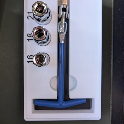 Khay Gridfinity Đựng Tay Vặn Bugi Chữ T