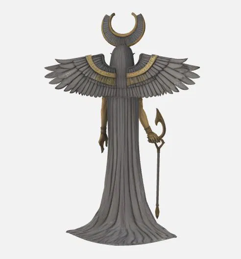 Mô hình 3D nữ thần Hathor trong thần thoại Ai Cập - Image 2