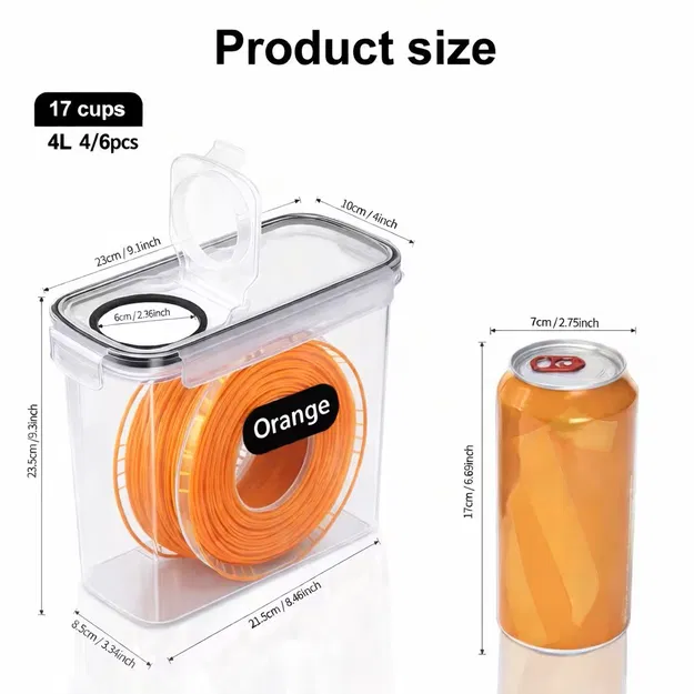 Bộ chuyển đổi (Adapter) gắn thiết bị đo độ ẩm cho hộp đựng filament 3D - Image 3