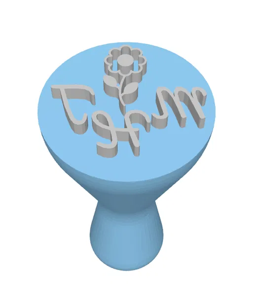 Con dấu 3D Mia Stempel họa tiết hoa và chữ cách điệu độc đáo - Image 1