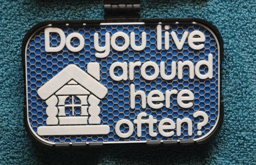 Bảng hiệu "Live here often?" (Bạn có hay quanh quẩn ở đây không?) - Image 1