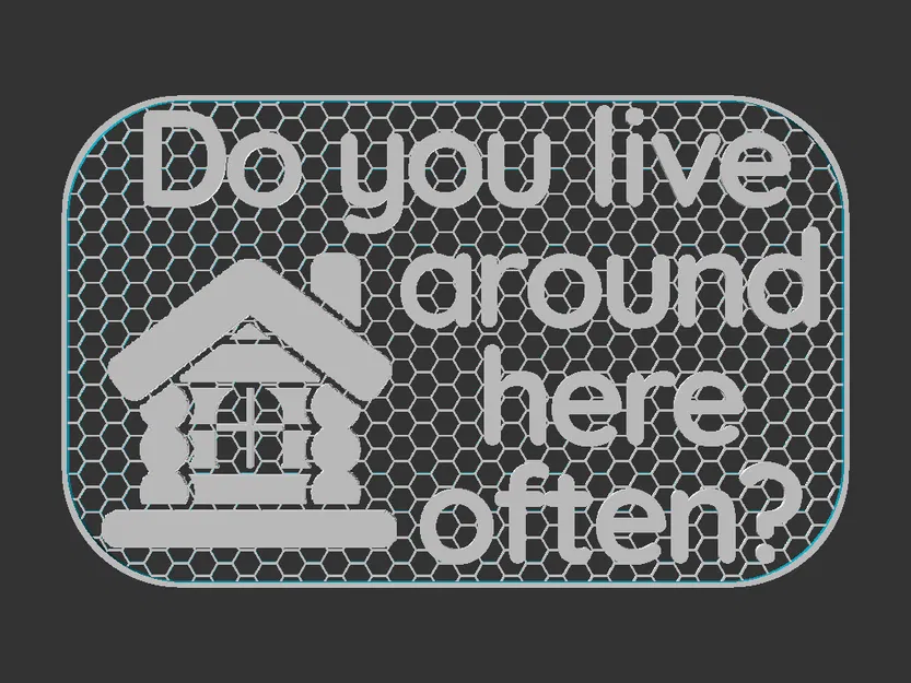 Bảng hiệu "Live here often?" (Bạn có hay quanh quẩn ở đây không?) - Image 2