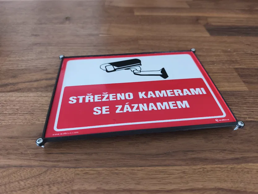 Khung/Giá đỡ gắn biển sticker - Image 1