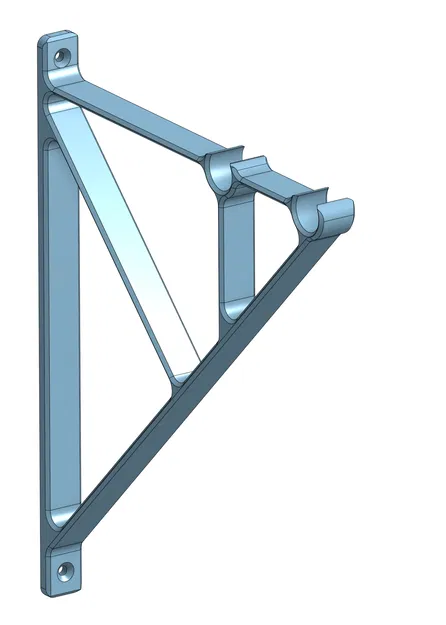 Giá đỡ thanh treo rèm đôi 16mm in 3D bền chắc - Image 1