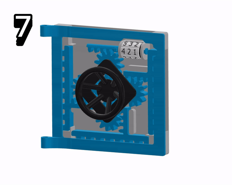 Két sắt thông minh | Hộp đựng tiền | Ống heo tiết kiệm in 3D có khóa cơ - Image 9