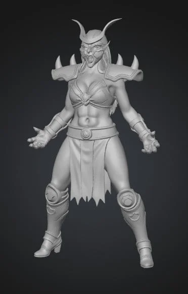 Mô hình Nữ Chiến Binh Quỷ (Demon Warlord in the Ruins) in 3… 1