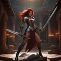 Mô hình 3D nữ chiến binh Warriorgirl of the Moonlit Arena sắc sảo - Thumbnail 2