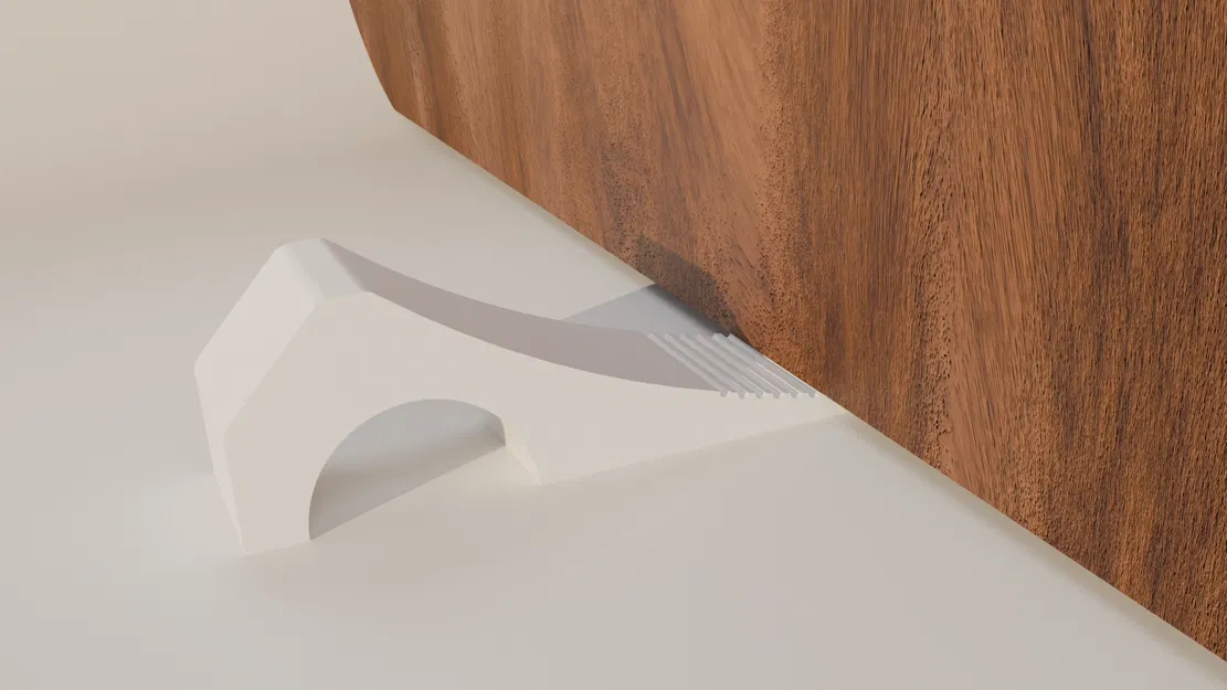 Chặn cửa tối giản 3D - Phụ kiện gia dụng hiện đại dễ in - Image 2