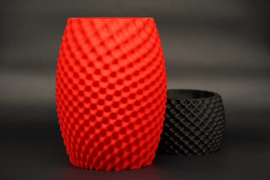 Bình Hoa Bong Bóng | Bình Hoa Họa Tiết Nổi Trang Trí | Bình Hoa Hoa Văn Khối Cầu - Image 1