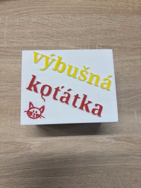 Hộp đựng thẻ bài Exploding Kittens - In 3D cao cấp - Image 1