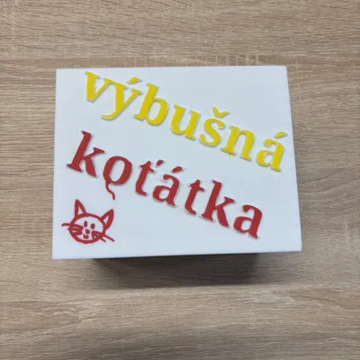 Hộp đựng thẻ bài Exploding Kittens - In 3D cao cấp