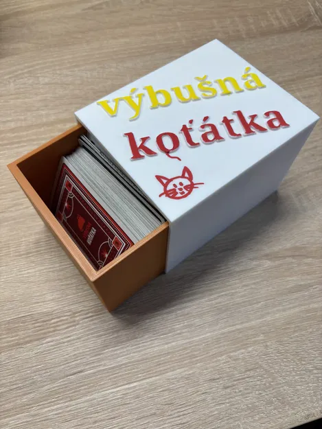 Hộp đựng thẻ bài Exploding Kittens - In 3D cao cấp - Image 3