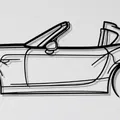 Trang trí tường Mazda MX-5 Miata - Mô hình 3D nghệ thuật độc đáo - Thumbnail 1