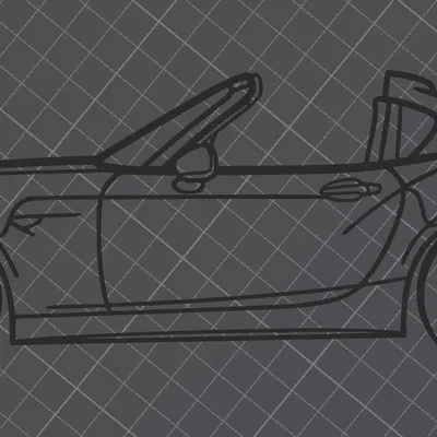 Trang trí tường Mazda MX-5 Miata - Mô hình 3D nghệ thuật độc đáo