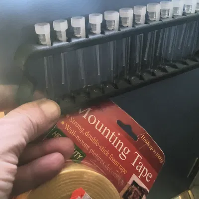 Giá đỡ/khay đựng 12 lọ - Có khu vực để logo