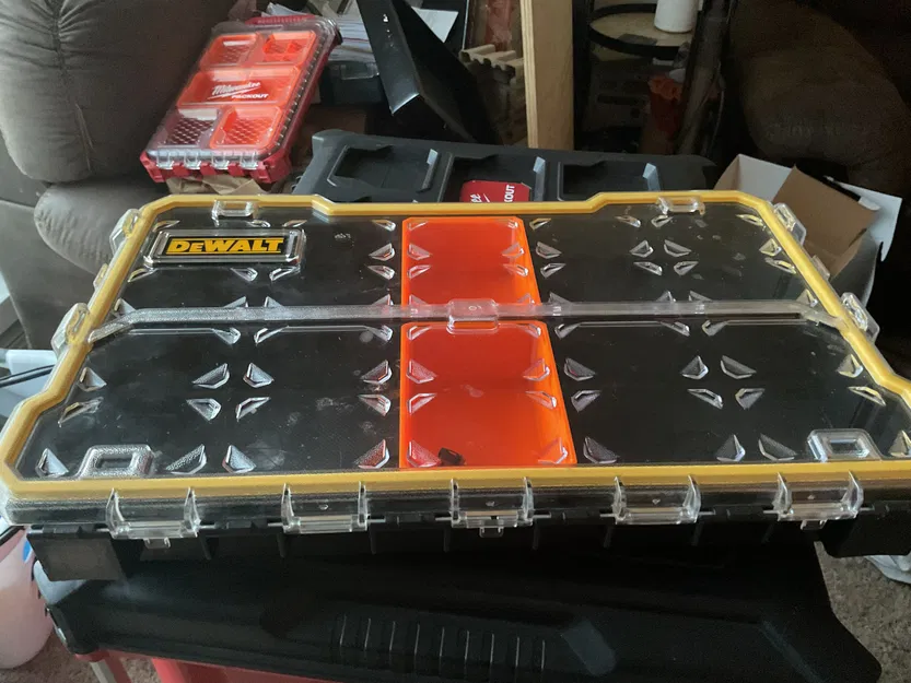 Khay đựng linh kiện cho hộp DeWalt 20 ngăn - Kích thước 80 x 110 x 50 mm - Image 3