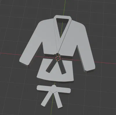 Móc Khóa Kimono | Móc Khóa Võ Thuật Judo Tối Giản