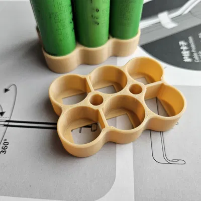 Khay cố định pin 18650/21700 cho Pack Pin 2S 4S 6S - In 3D