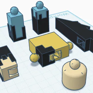 Mô hình nhân vật Roblox John Doe Script Builder có khớp nối