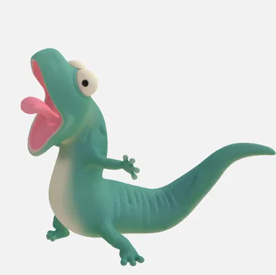 Mô hình thằn lằn Tom (Tom the Lizard) hoạt hình 3D vui nhộn