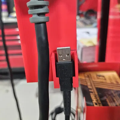 Giá treo đầu cáp USB 3D nhỏ gọn, dán cố định tiện lợi