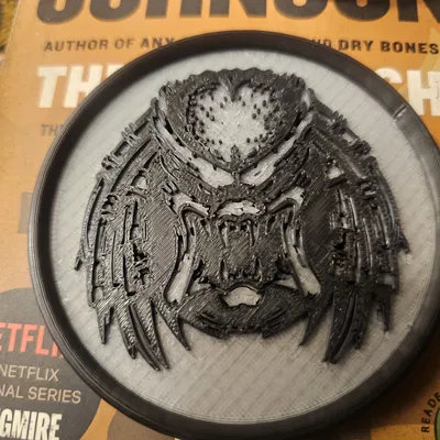 Miếng lót ly Predator độc đáo - Mẫu in 3D trang trí bàn làm việc