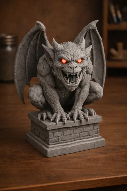 Mô hình tượng quỷ Gargoyle phong cách Gothic trang trí độc đáo - Image 1
