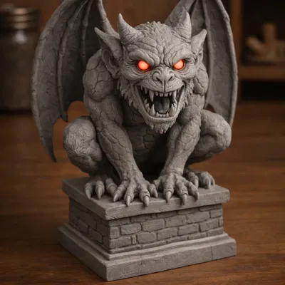 Mô hình tượng quỷ Gargoyle phong cách Gothic trang trí độc đáo