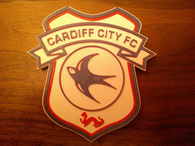 Mô hình logo Cardiff City F.C. 3D: Hướng dẫn in cực chi tiết - Image 1