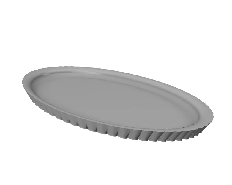 Khay Đựng Đồ Decor Hình Oval Tối Giản In 3D - Image 1