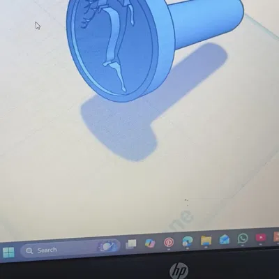 Mô hình 3D con dấu hình linh dương Gazelle độc đáo